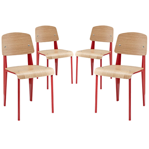 Cabin Dining Side Chair Set of 4 1263-RED