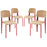 Cabin Dining Side Chair Set of 4 1263-RED