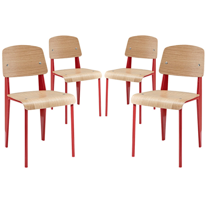 Cabin Dining Side Chair Set of 4 1263-RED