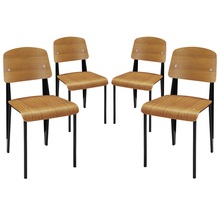 Cabin Dining Side Chair Set of 4 1263-WAL