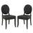 Button Dining Side Chair Set of 2 1279-BLK