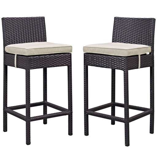 Lift Bar Stool Outdoor Patio Set of 2 1281-EXP-BEI