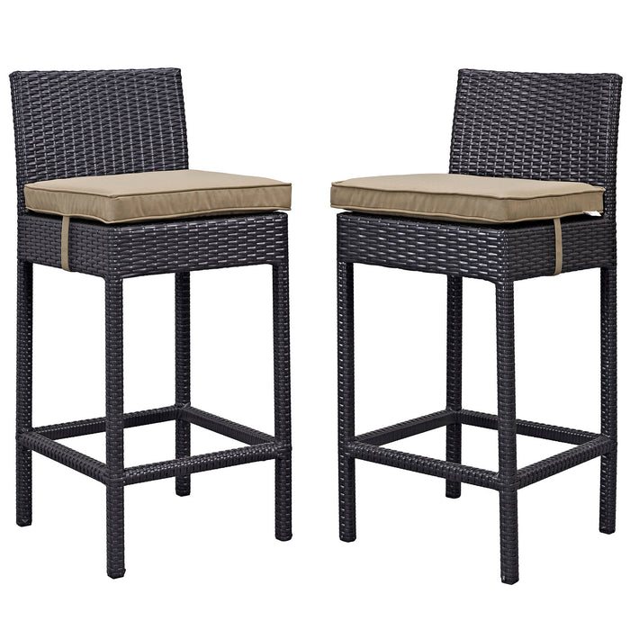 Lift Bar Stool Outdoor Patio Set of 2 1281-EXP-MOC