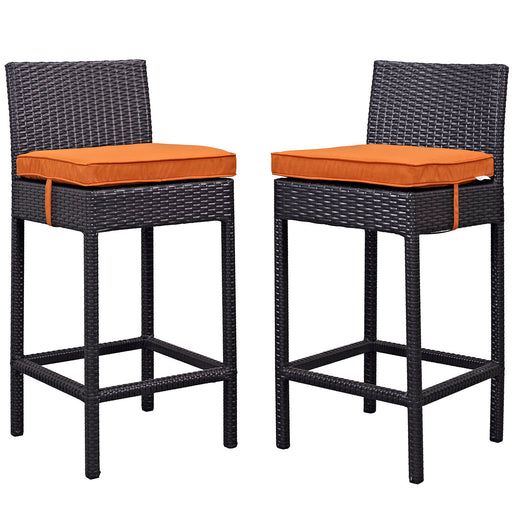 Lift Bar Stool Outdoor Patio Set of 2 1281-EXP-ORA