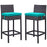 Lift Bar Stool Outdoor Patio Set of 2 1281-EXP-TRQ