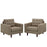 Empress Armchair Upholstered Set of 2 1283-OAT