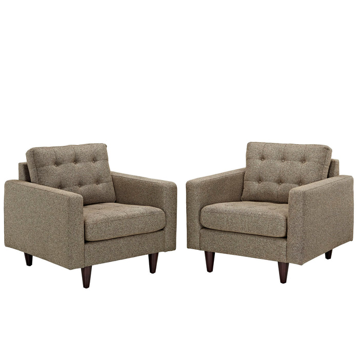 Empress Armchair Upholstered Set of 2 1283-OAT