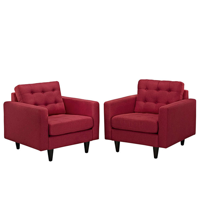 Empress Armchair Upholstered Set of 2 1283-RED