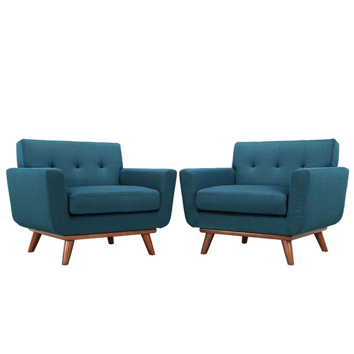 Engage Armchair Wood Set of 2 1284-AZU