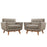 Engage Armchair Wood Set of 2 1284-GRA