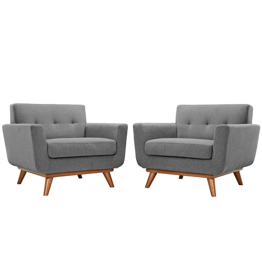 Engage Armchair Wood Set of 2 1284-GRY