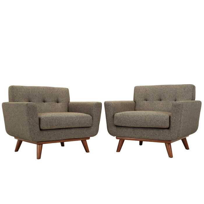 Engage Armchair Wood Set of 2 1284-OAT