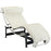 Charles Leather Chaise Lounge 129-WHI