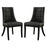 Noblesse Vinyl Dining Chair Set of 2 1298-BLK