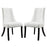 Noblesse Vinyl Dining Chair Set of 2 1298-WHI