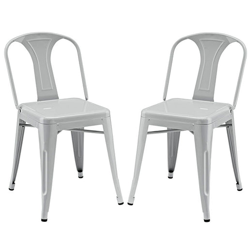 Reception Dining Side Chair Set of 2 1301-GRY