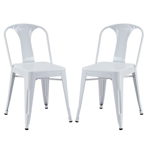 Reception Dining Side Chair Set of 2 1301-WHI