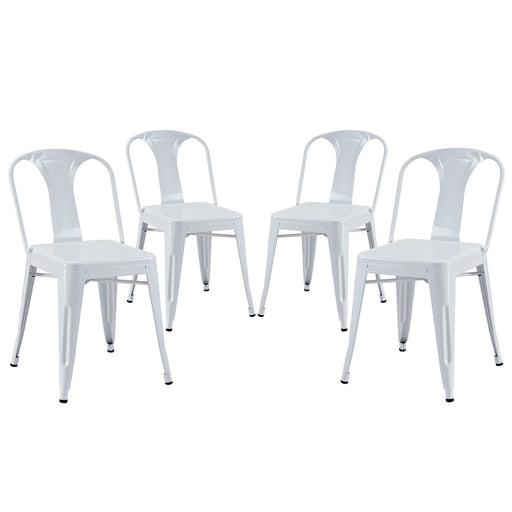 Reception Dining Side Chair Set of 4 1302-WHI