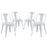 Reception Dining Side Chair Set of 4 1302-WHI