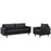 Empress Sofa and Armchair Set of 2 1311-BLK