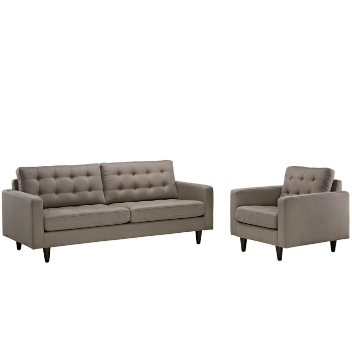 Empress Armchair and Sofa Set of 2 1313-GRA