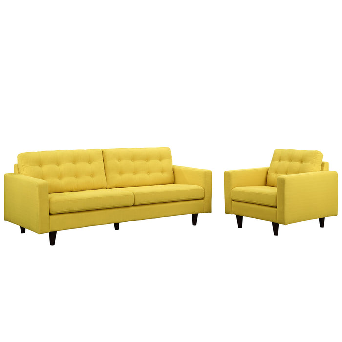 Empress Armchair and Sofa Set of 2 1313-SUN