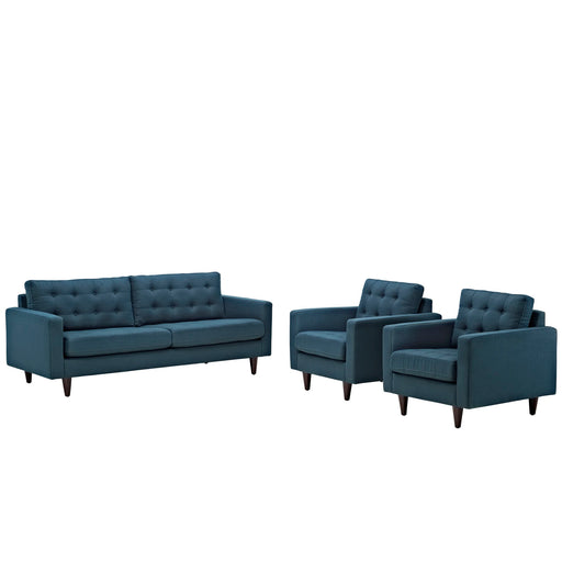 Empress Sofa and Armchairs Set of 3 1314-AZU