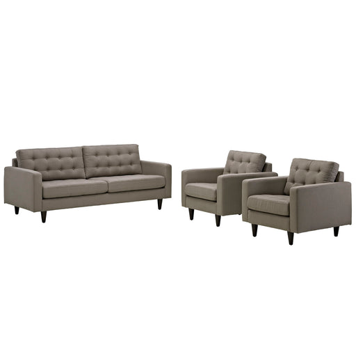 Empress Sofa and Armchairs Set of 3 1314-GRA