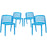 Curvy Dining Chairs Set of 4 1315-BLU