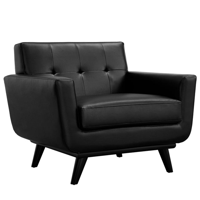 Engage Bonded Leather Armchair 1336-BLK