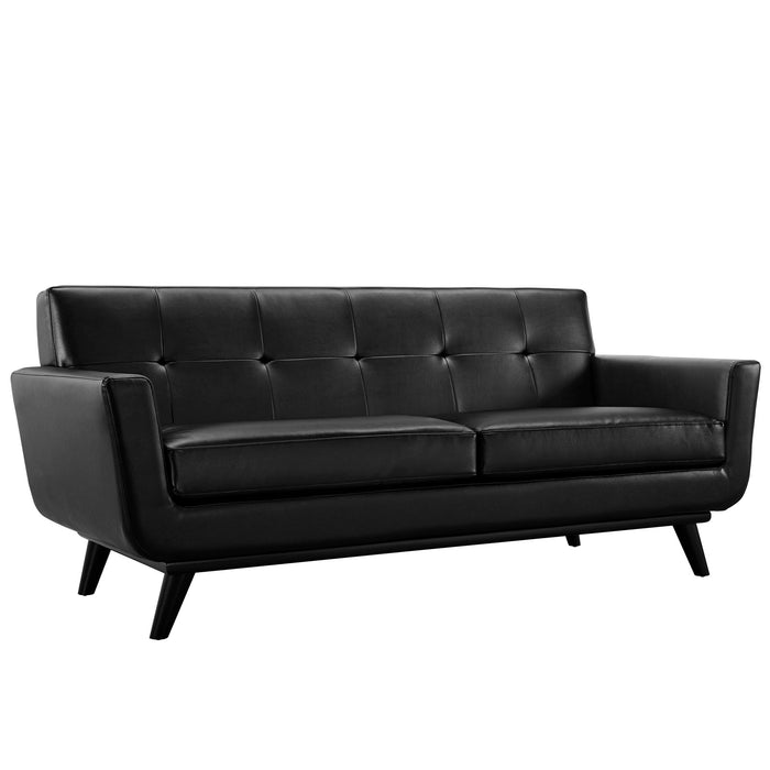 Engage Bonded Leather Loveseat 1337-BLK