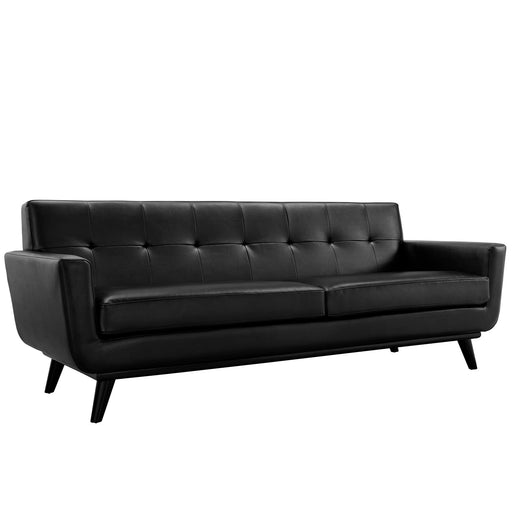 Engage Bonded Leather Sofa 1338-BLK