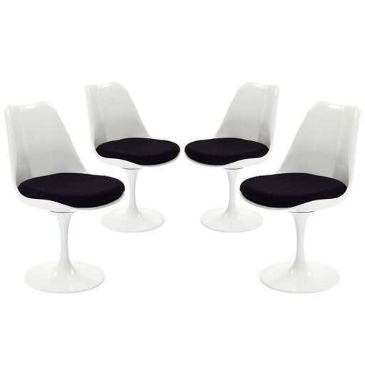 Lippa Dining Side Chair Fabric Set of 4 1342-BLK