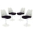 Lippa Dining Side Chair Fabric Set of 4 1342-BLK