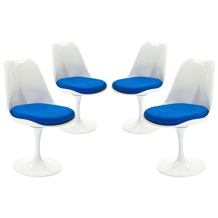 Lippa Dining Side Chair Fabric Set of 4 1342-BLU