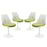 Lippa Dining Side Chair Fabric Set of 4 1342-GRN