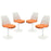 Lippa Dining Side Chair Fabric Set of 4 1342-ORA