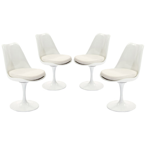 Lippa Dining Side Chair Fabric Set of 4 1342-WHI