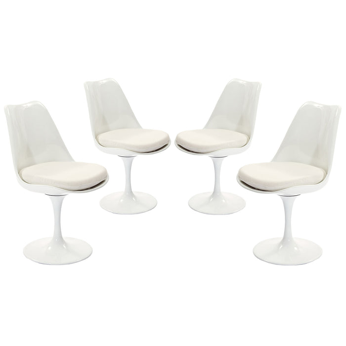 Lippa Dining Side Chair Fabric Set of 4 1342-WHI