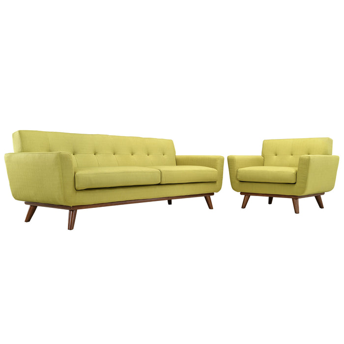 Engage Armchair and Sofa Set of 2 1344-WHE