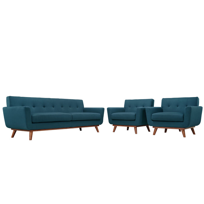 Engage Armchairs and Sofa Set of 3 1345-AZU