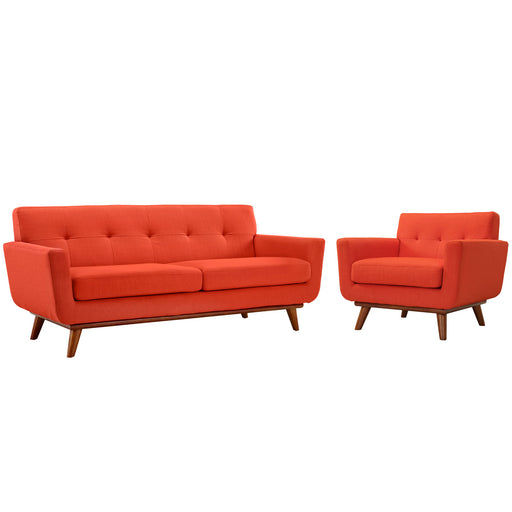 Engage Armchair and Loveseat Set of 2 1346-ATO