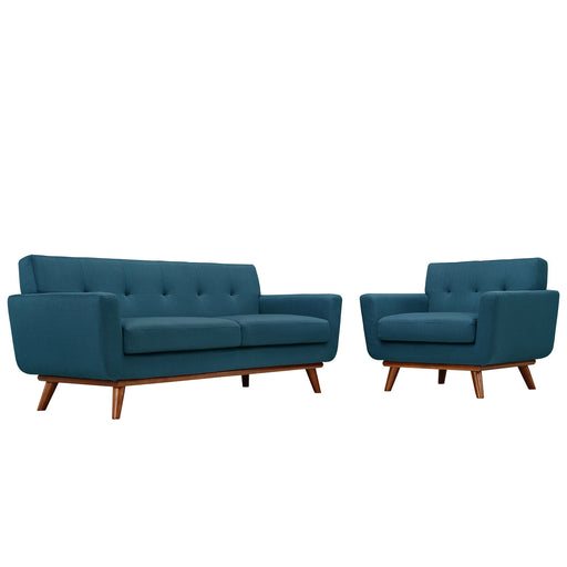 Engage Armchair and Loveseat Set of 2 1346-AZU