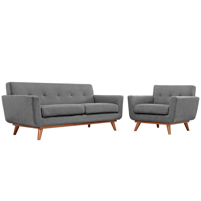 Engage Armchair and Loveseat Set of 2 1346-GRY