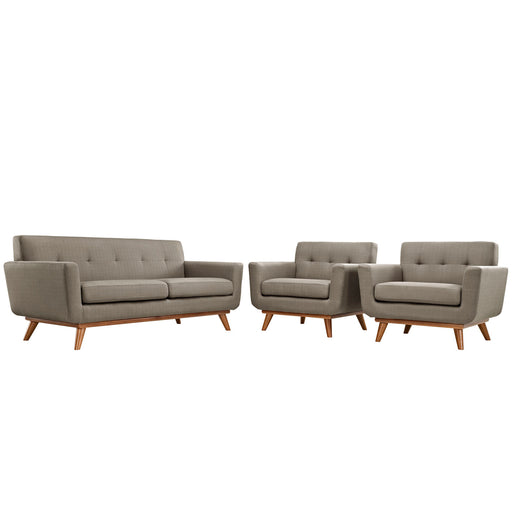 Engage Armchairs and Loveseat Set of 3 1347-GRA