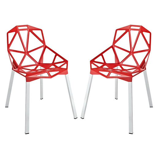 Connections Dining Chair Set of 2 1358-RED