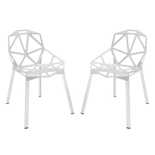 Connections Dining Chair Set of 2 1358-WHI