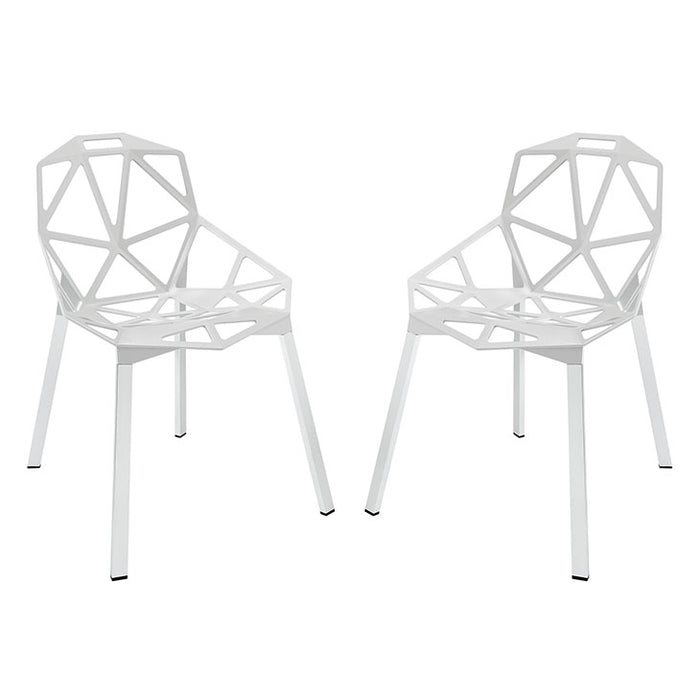 Connections Dining Chair Set of 2 1358-WHI