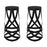 Ribbon Bar Stool Set of 2 1360-BLK