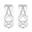 Ribbon Bar Stool Set of 2 1360-WHI